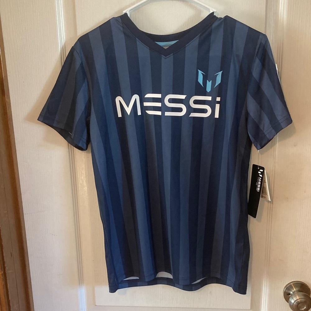 Messi Kids Short Sleeve quick dry Tee/jersey- Dark Blue